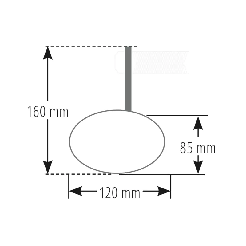 HIGHSIDER pro Lenkerendenspiegel Ferrara 2 Evo Schwarz (1Stck.)