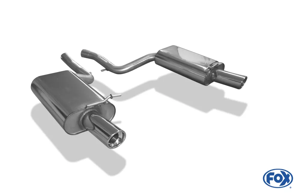 Audi A4 Typ B7 quattro  Endschalldämpfer rechts/links Ø63,5mm - 1x90 Typ 17 rechts/links