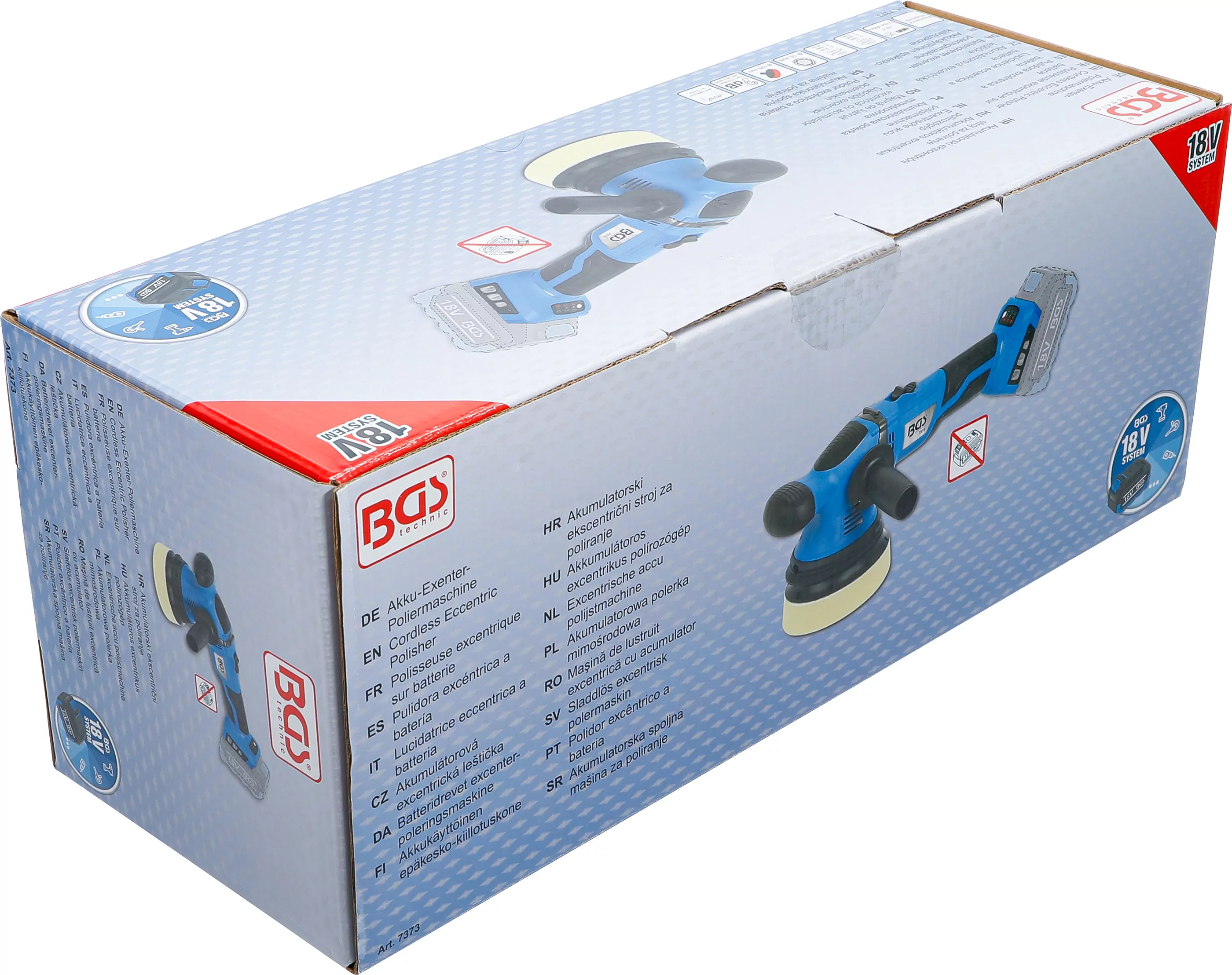 Akku-Exzenter-Poliermaschine | bürstenlos | 18 V | ohne Akku