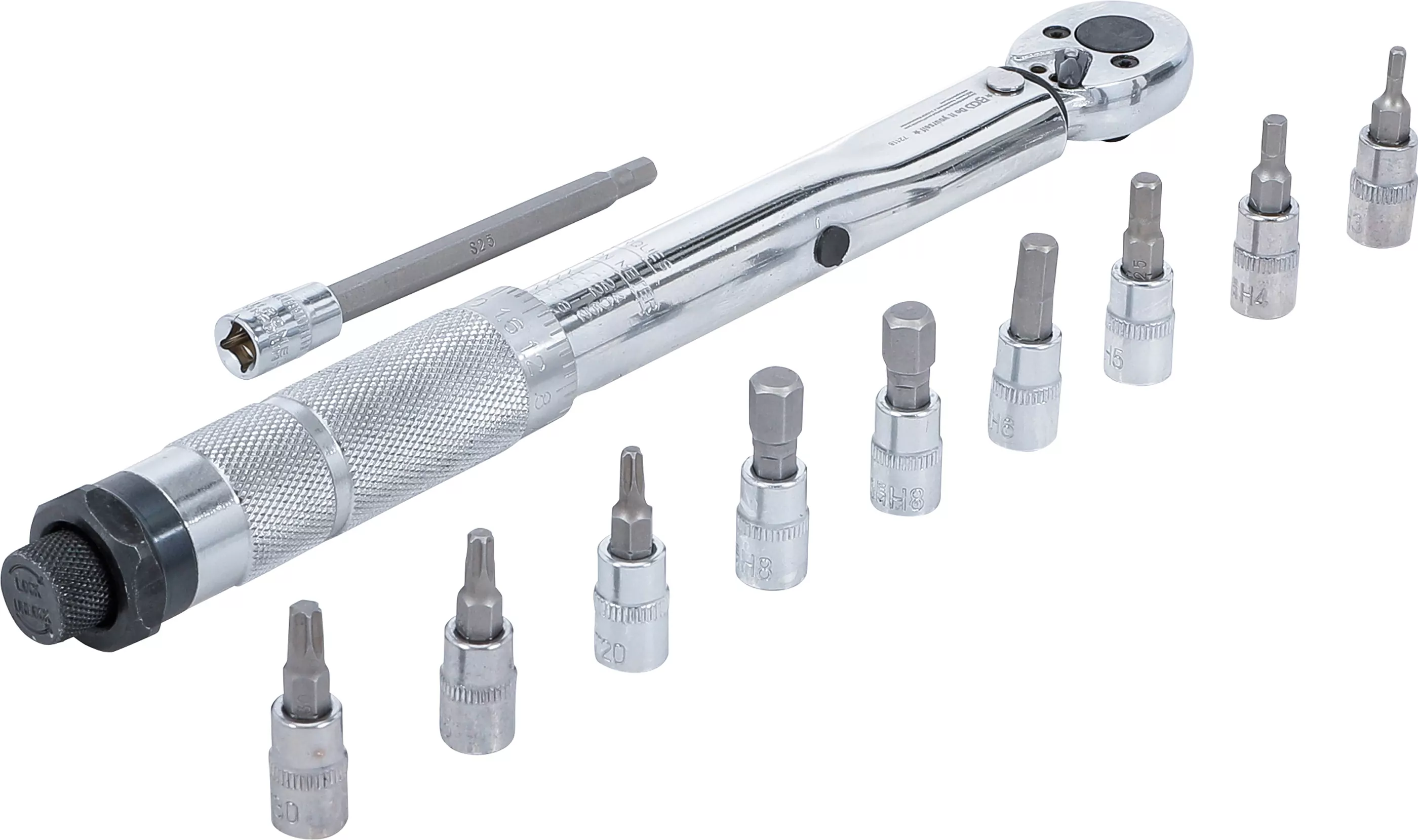 Drehmomentschlüssel-Satz | Abtrieb Außenvierkant 6,3 mm (1/4") | 2 - 24 Nm | 11-tlg.
