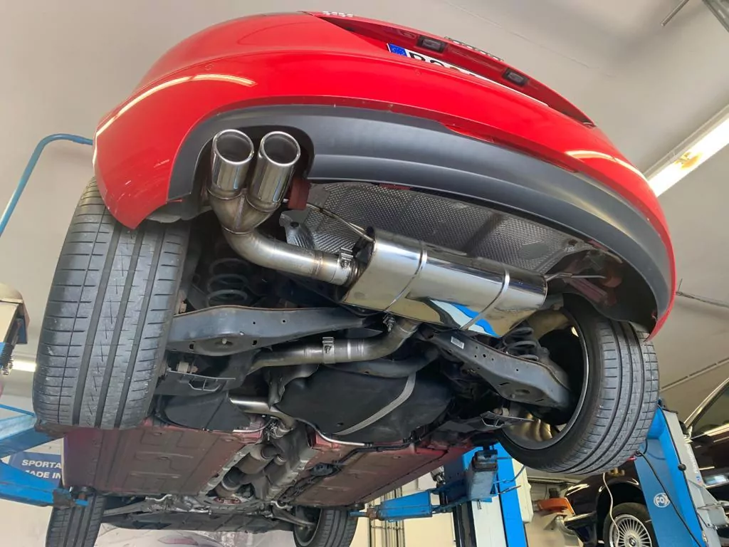 Audi TT 8J 1,8l  Endschalldämpfer - 2x90 Typ 17