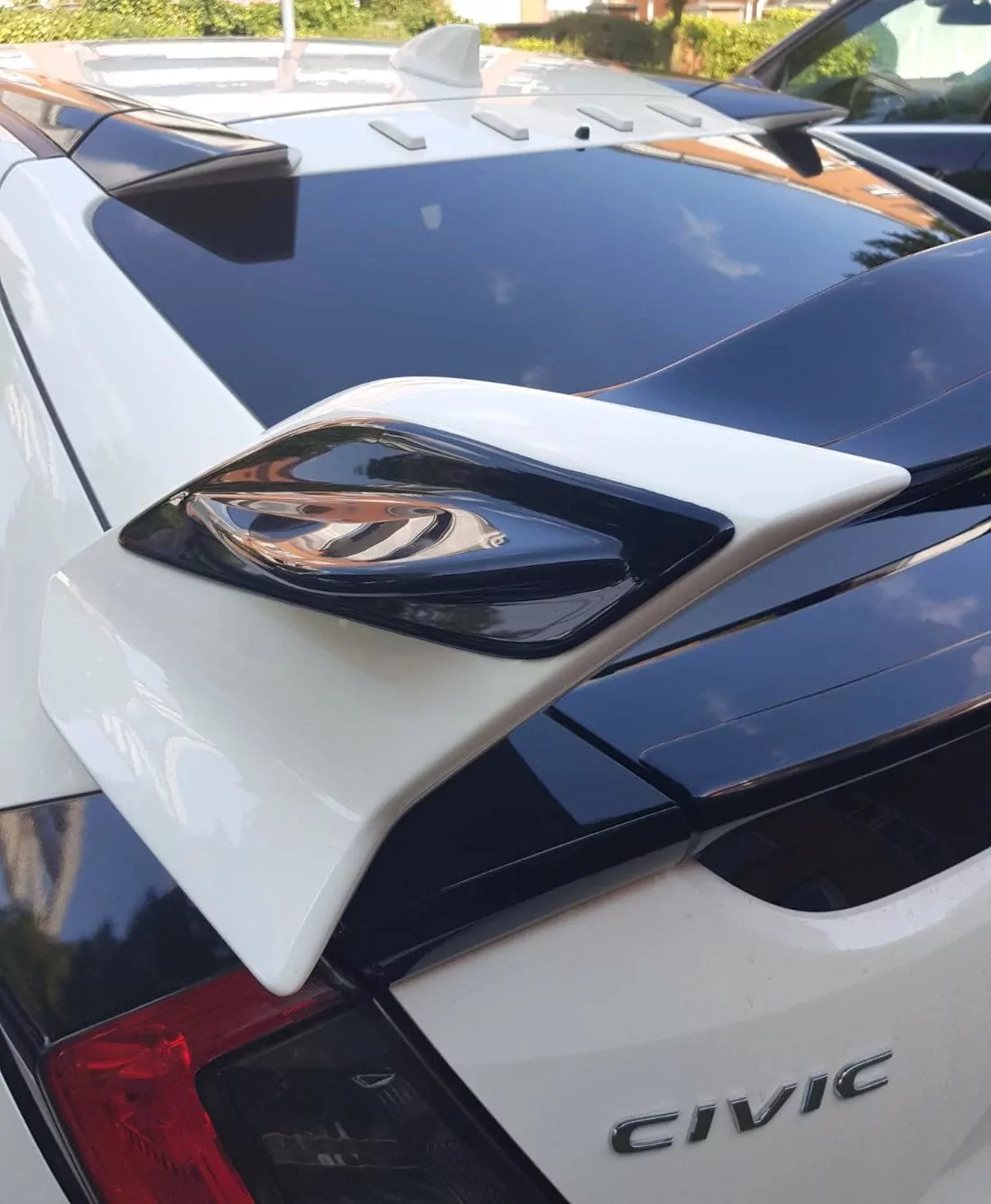 Spoiler Seiten Erweiterung Passend Für HONDA CIVIC X TYPE R Schwarz Hochglanz Schwarz Hochglanz