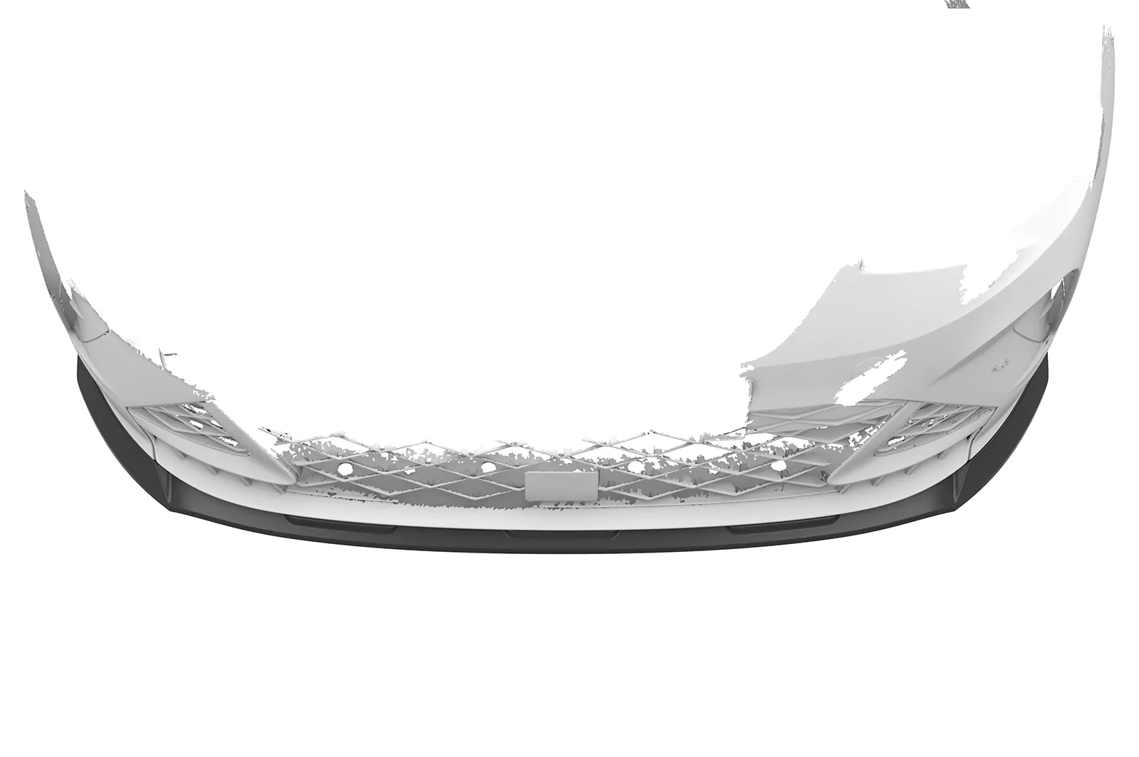 Cup-Spoilerlippe mit ABE für Seat Arona FR CSL850 Schwarz Strukturiert