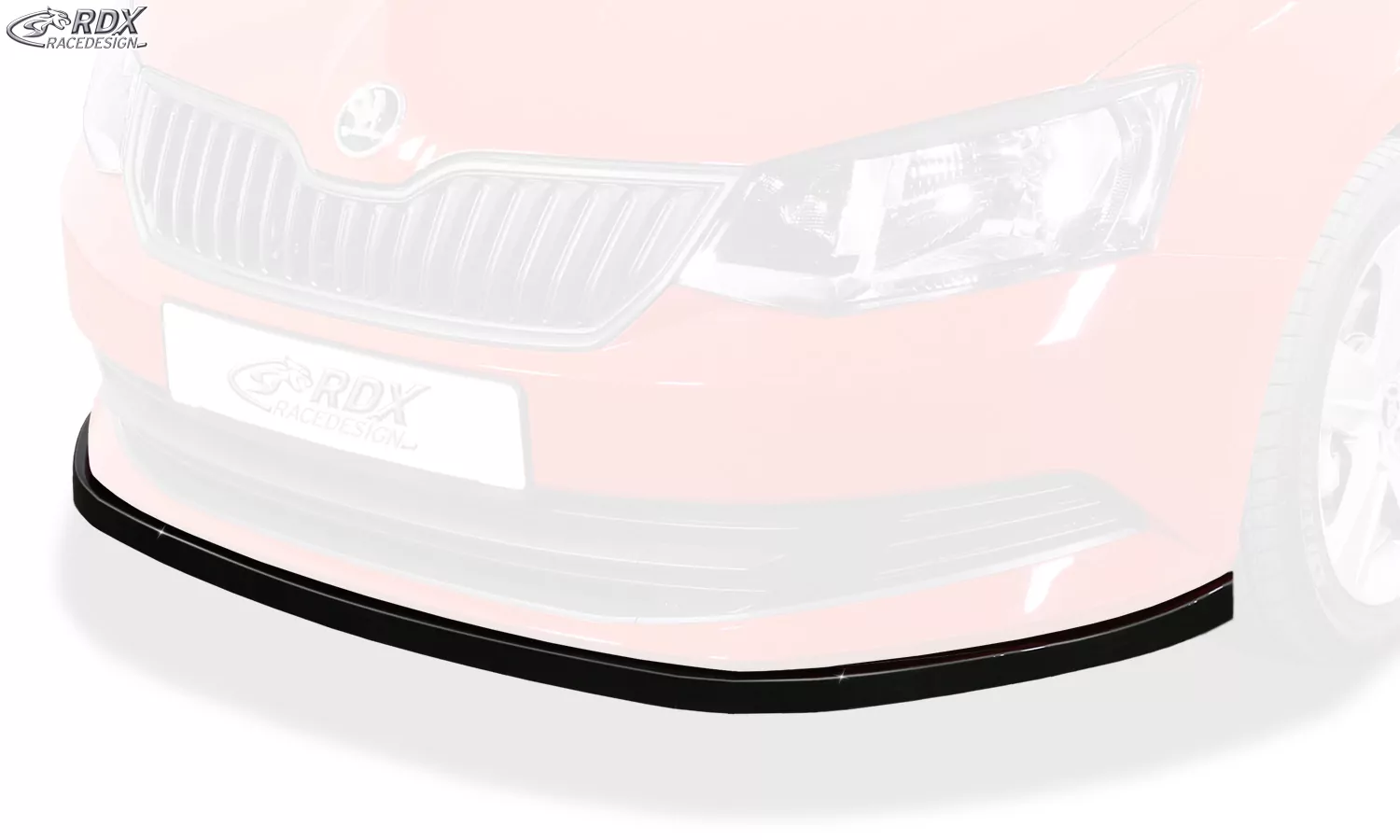 RDX Frontspoiler für SKODA Fabia 3 (5J/NJ) 2014-2019 Frontlippe Front Ansatz Vorne Spoilerlippe Schwert