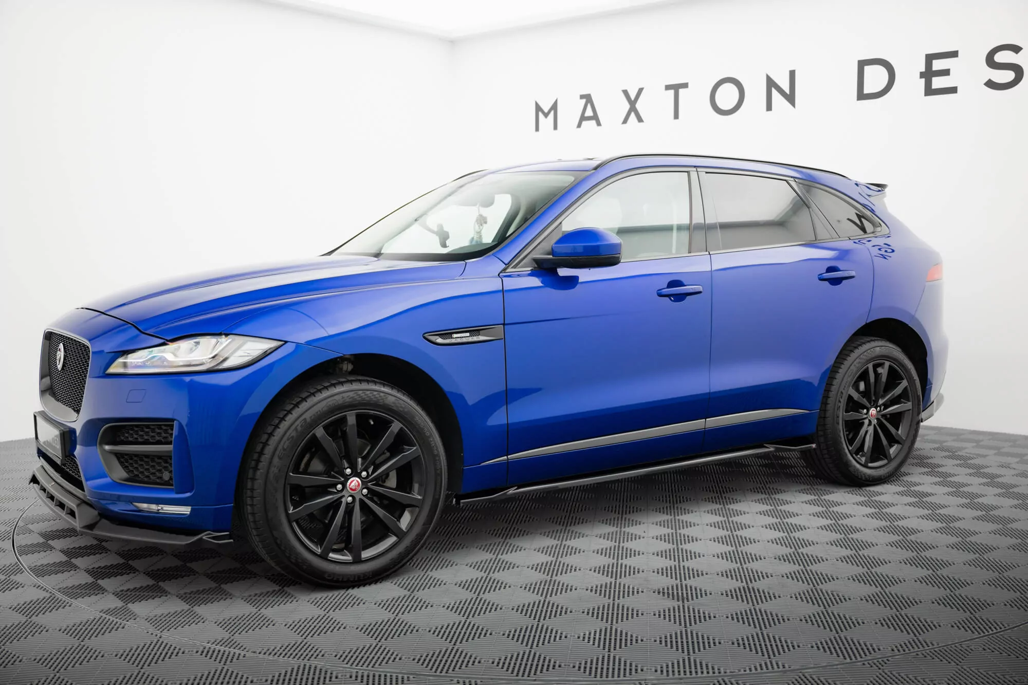 Seitenschweller Ansatz Für Jaguar F-Pace R-Sport Mk1 Schwarz Hochglanz