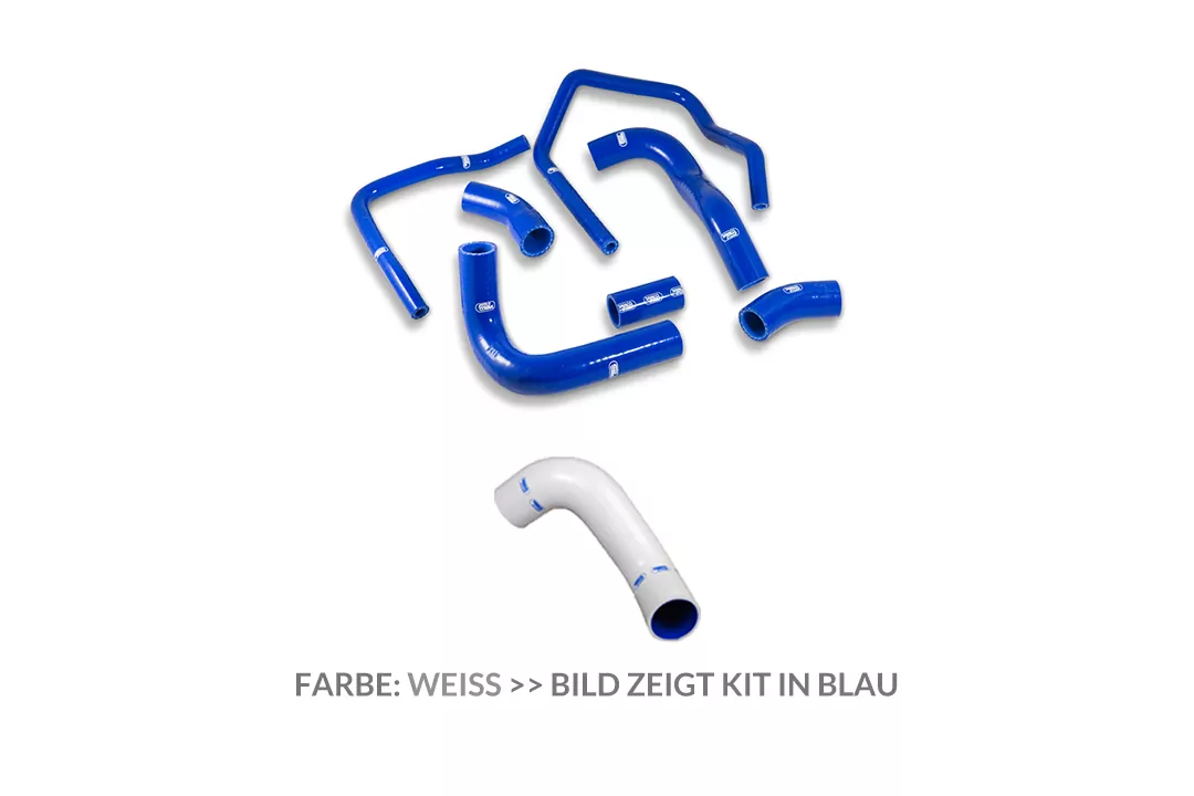 SAMCO SPORT Siliconschlauch Kit weiß für Kawasaki ZX9R Modelljahr 1998-2003