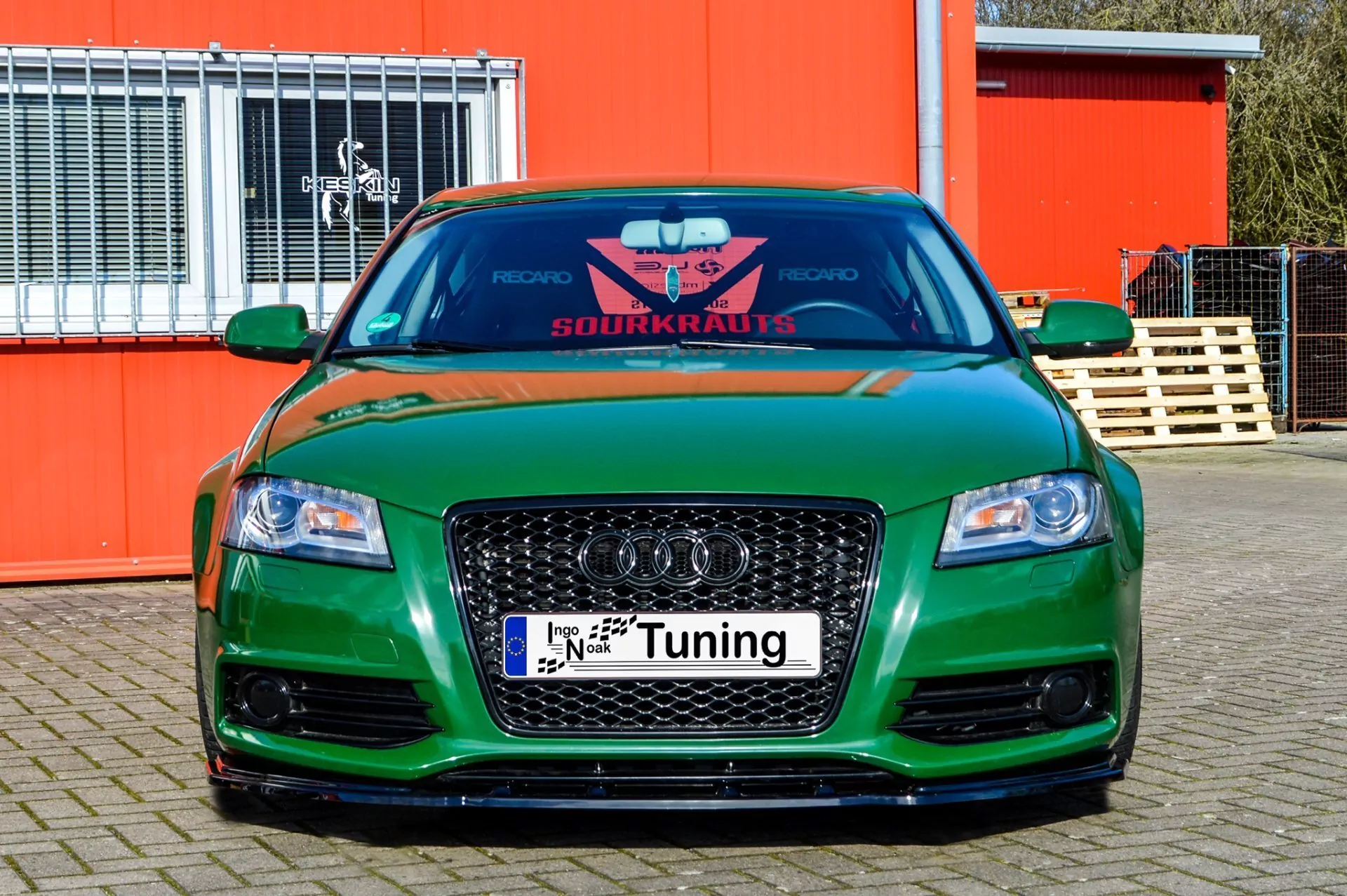 Cup Frontspoilerlippe für Audi A3 8P S-Line Facelift Bj. 2008-2012