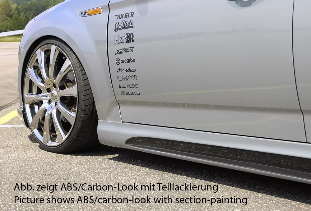 Rieger Seitenschweller rechts  SG-Design matt schwarz für Ford Mondeo (BA7) Lim. 10.10-09.14 (ab Facelift)