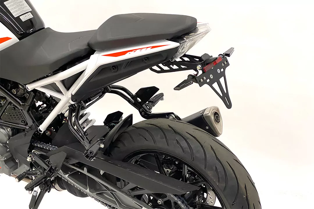 alpha Technik Kennzeichenhalter für KTM 390 Duke, Typ KTM IS DUKE, ab Modelljahr 2017 -