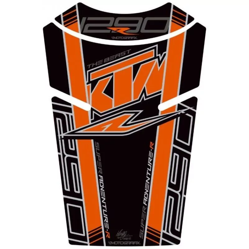Motografix KTM 1290 Super Adventure R Factory 3D Gel Tank Pad Protector TKTM08K