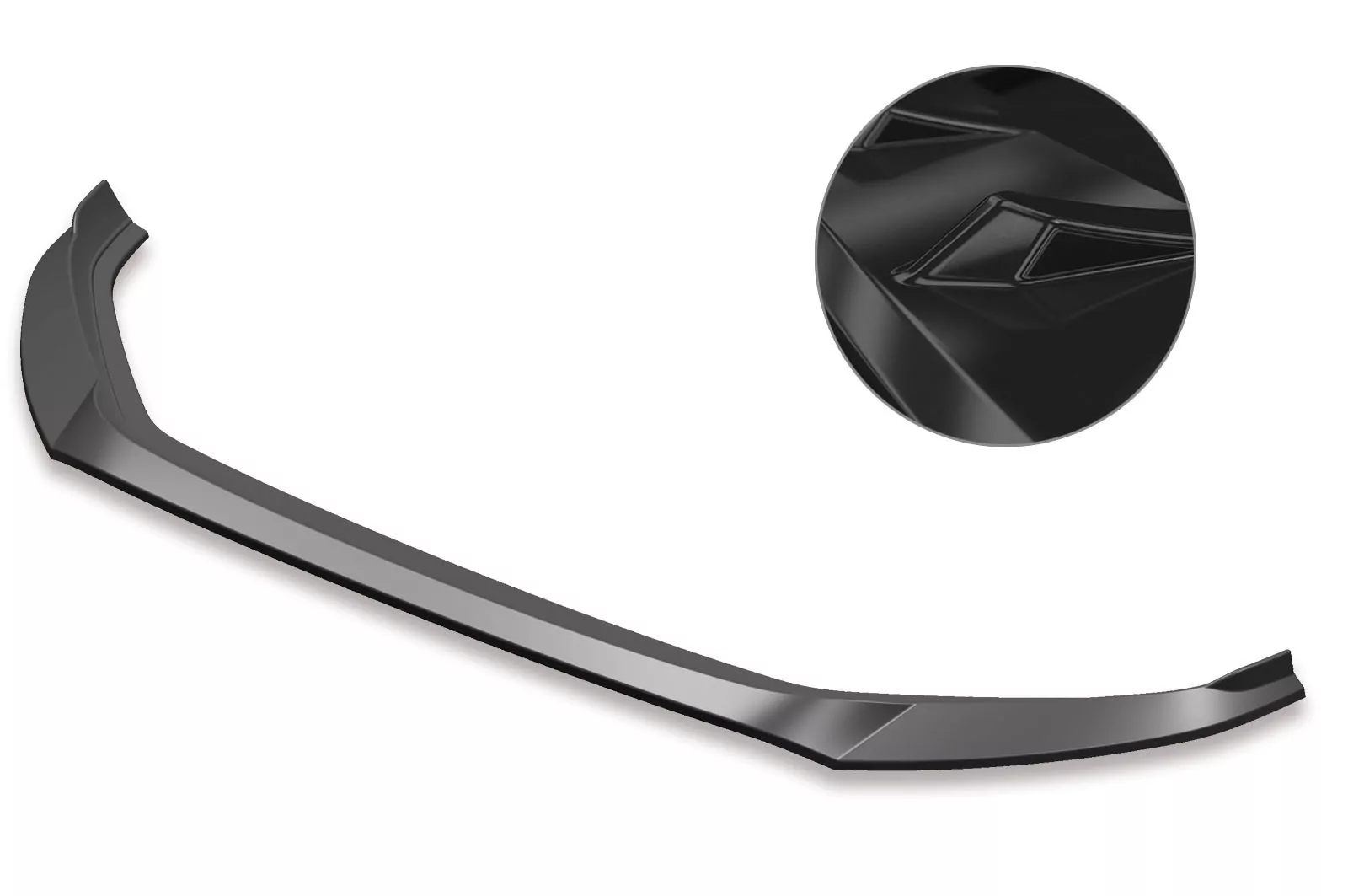 Cup-Spoilerlippe mit ABE für VW Golf 7 Glossy (schwarz hochglanz)