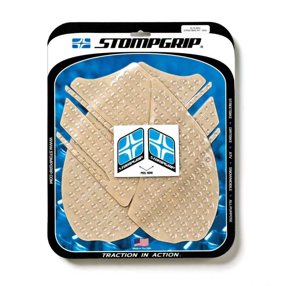 Stompgrip Traction Pad Volcano für Kawasaki ZZR 1400 12-20 Klar