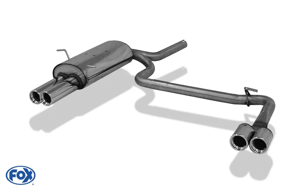 BMW E46 316/ 318  Endschalldämpfer Ausgang rechts/links - 2x76 Typ 13 rechts/links