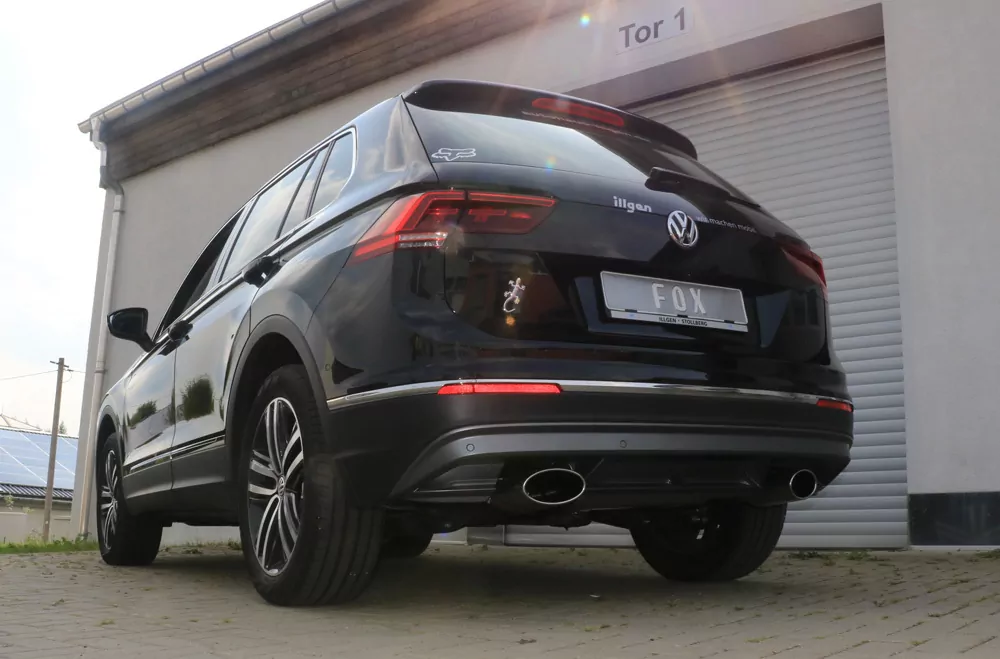 VW Tiguan II Benzin - 4motion  Endschalldämpfer Ausgang rechts/links - 160x90 Typ 38 rechts/links