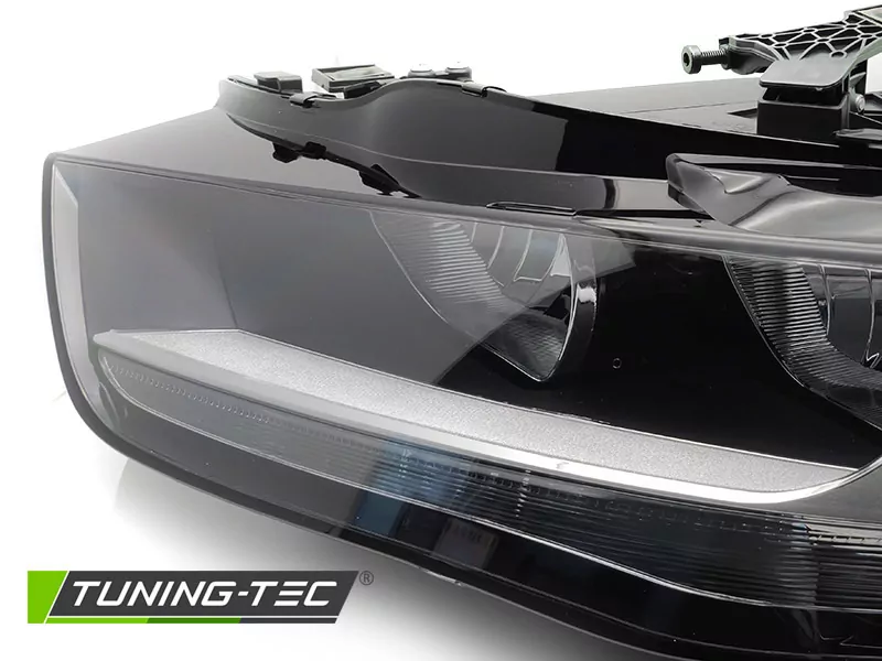 Headlight Black Left Side Tyc Fits Audi A4 B8 12-15