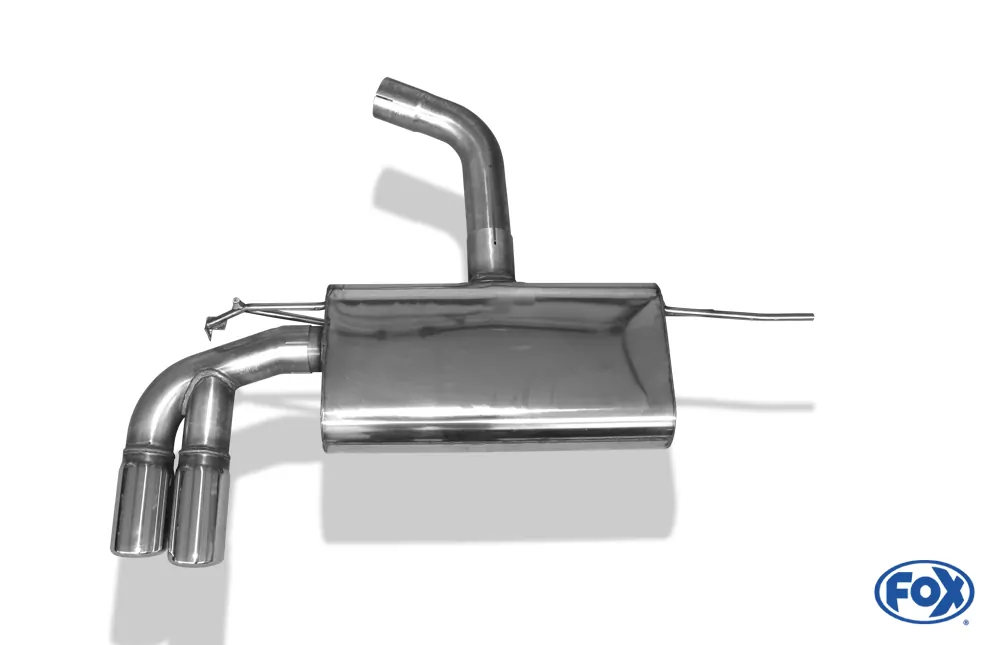 Seat Leon 5F  Endschalldämpfer einseitig - 2x80 Typ 16