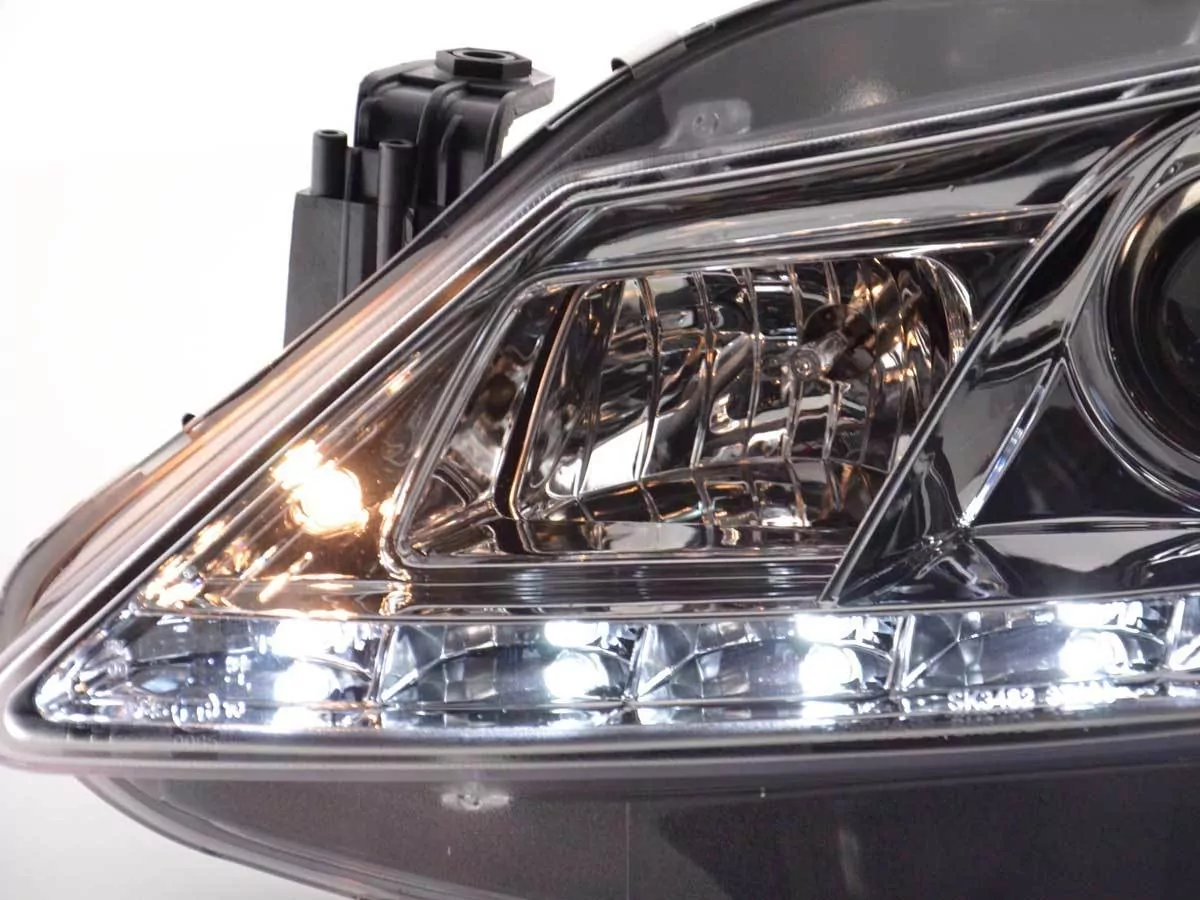 Scheinwerfer Set Daylight LED Tagfahrlicht Seat Ibiza Typ 6J Bj. 08- chrom