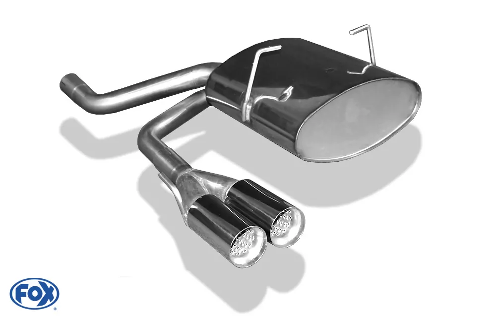Mini One/ Cooper R50  Endschalldämpfer Ausgang mittig - 2x70 Typ 11