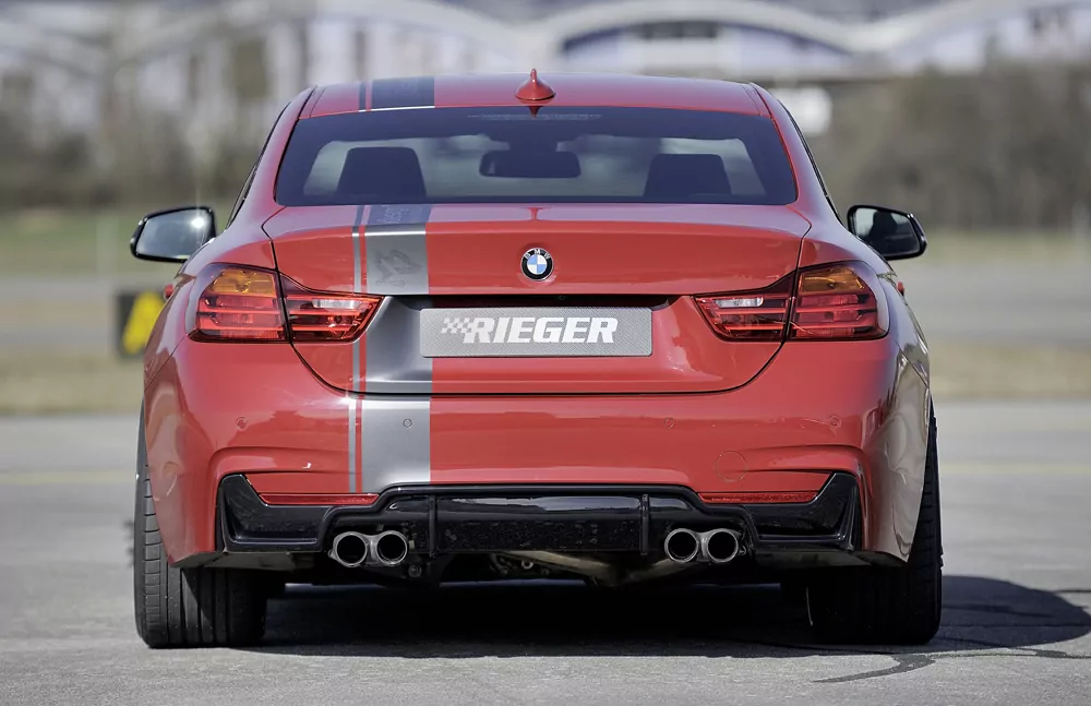 Rieger Heckeinsatz für BMW 4er F36  (3C) | Gran Coupé (5-tür.) 07.15- (ab Facelift) LCI nur für M-Paket-Heckschürze