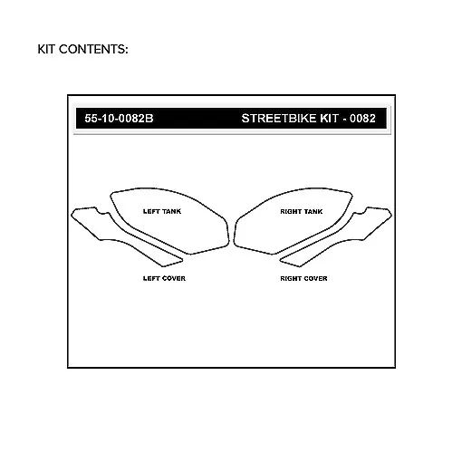 Stompgrip Traction Pad Volcano für BMW S 1000 RR 09-14 Schwarz