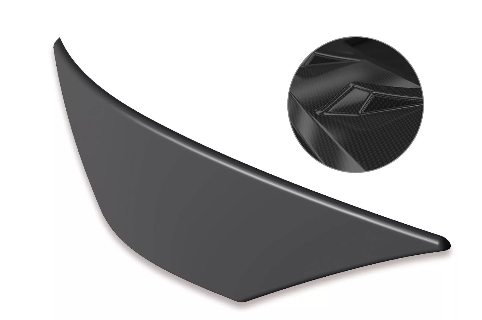 Heckansatz für VW Golf 7 GTI, GTD, R, R-Line HA234-C Carbon Look Hochglanz