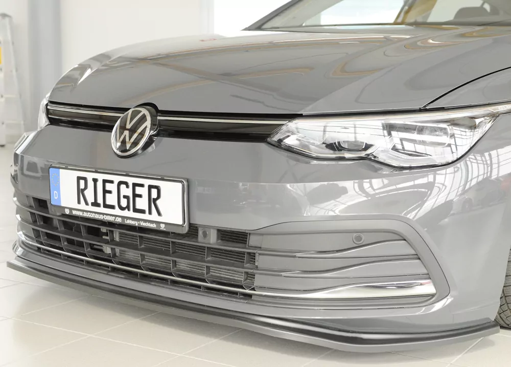 Rieger Spoilerschwert matt schwarz für VW Golf 8 3-tür. 12.19-03.24 (bis Facelift)