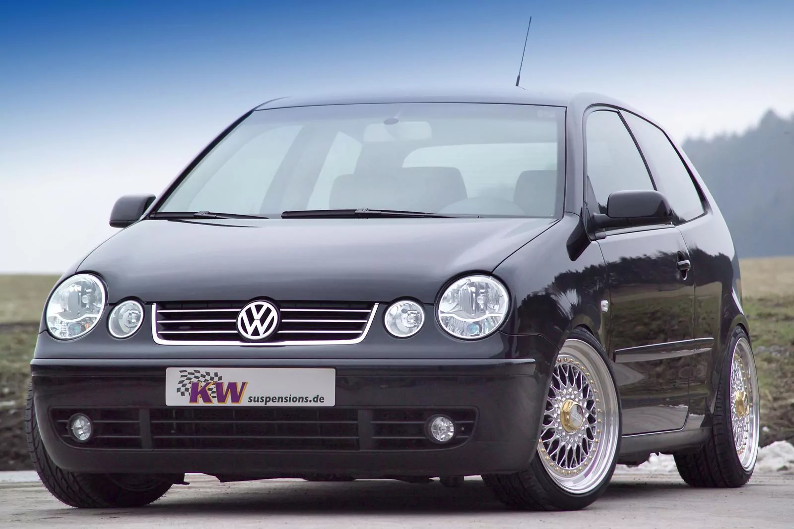 KW Gewindefahrwerk V1 inox VW POLO Stufenheck IV (9N, 9A4) 09/2002-