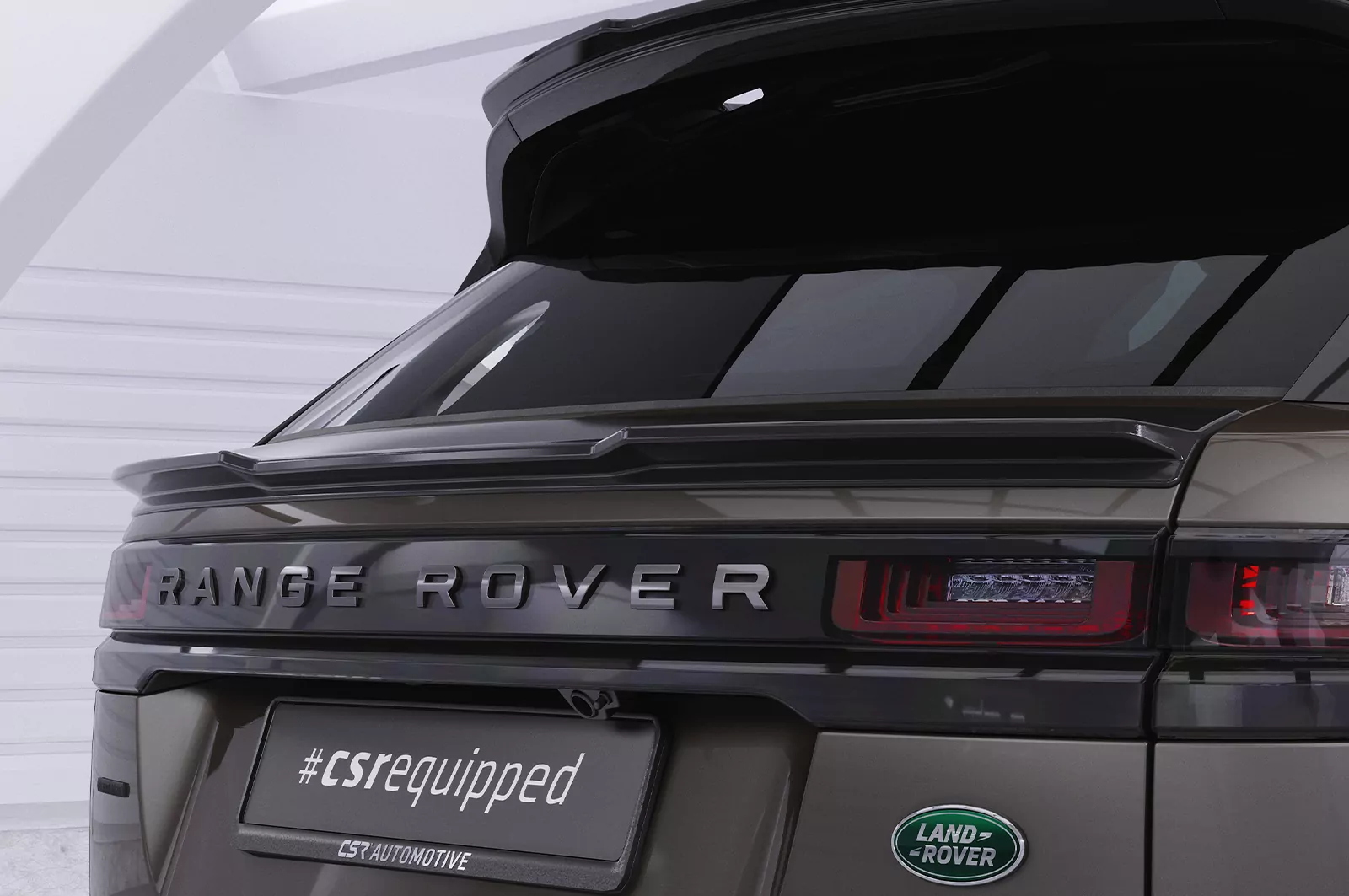 Heckflügel mit ABE für Land Rover Range Rover Velar HF032 Schwarz Strukturiert