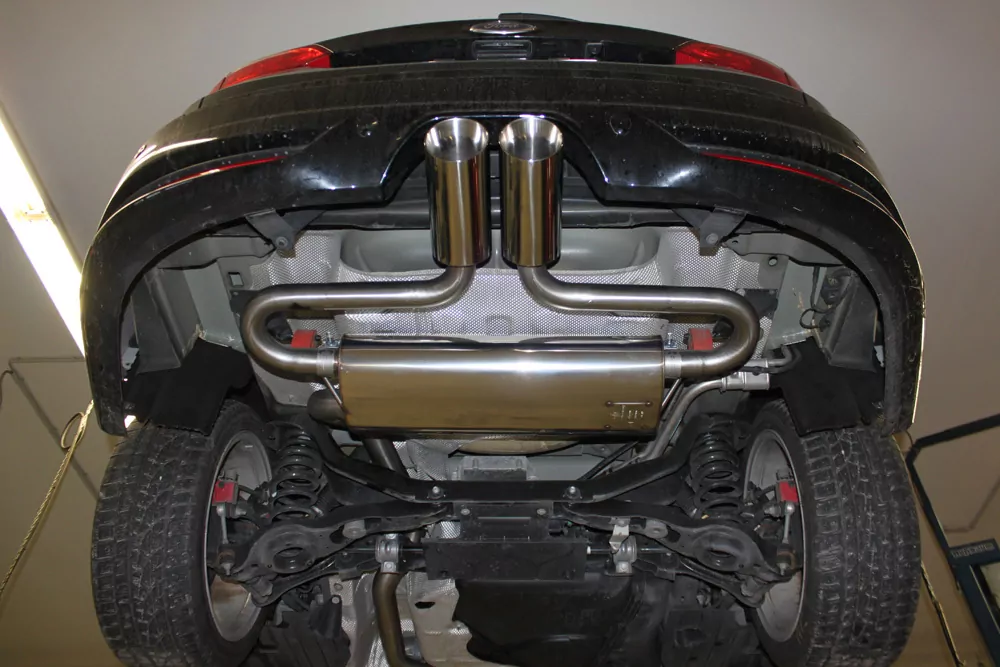 Ford Focus III ST Turnier  Endschalldämpfer quer Ausgang mittig - 2x100 Typ 25 mittig