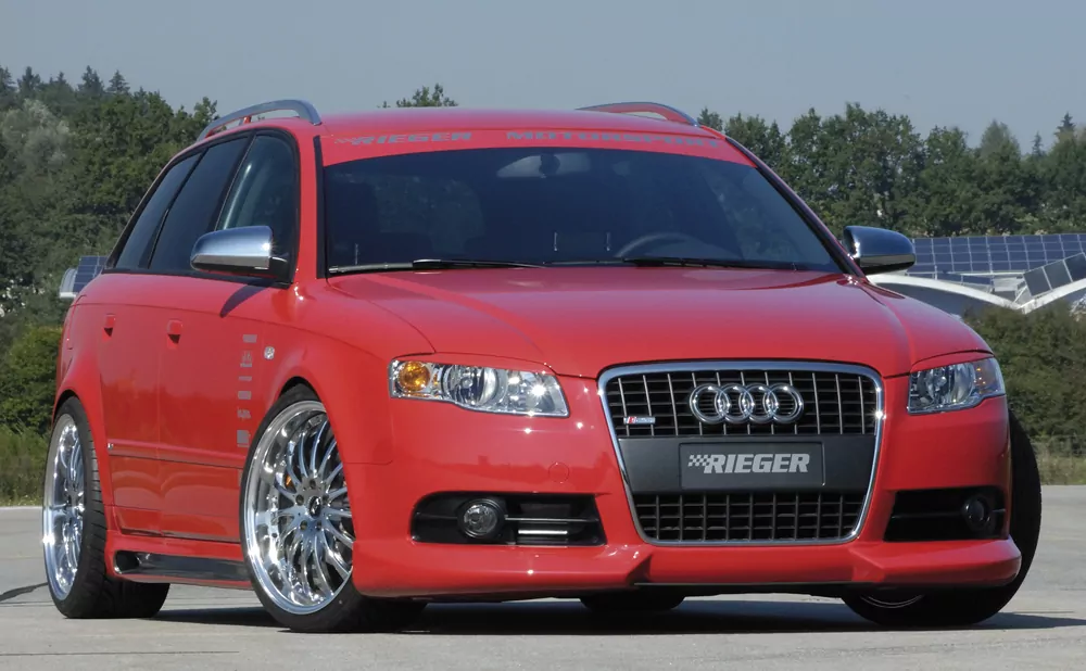 Rieger Spoilerlippe für Audi A4 (8E) Typ B7 | Avant 11.04- (ab Facelift) Nur für S-Line Exterieur