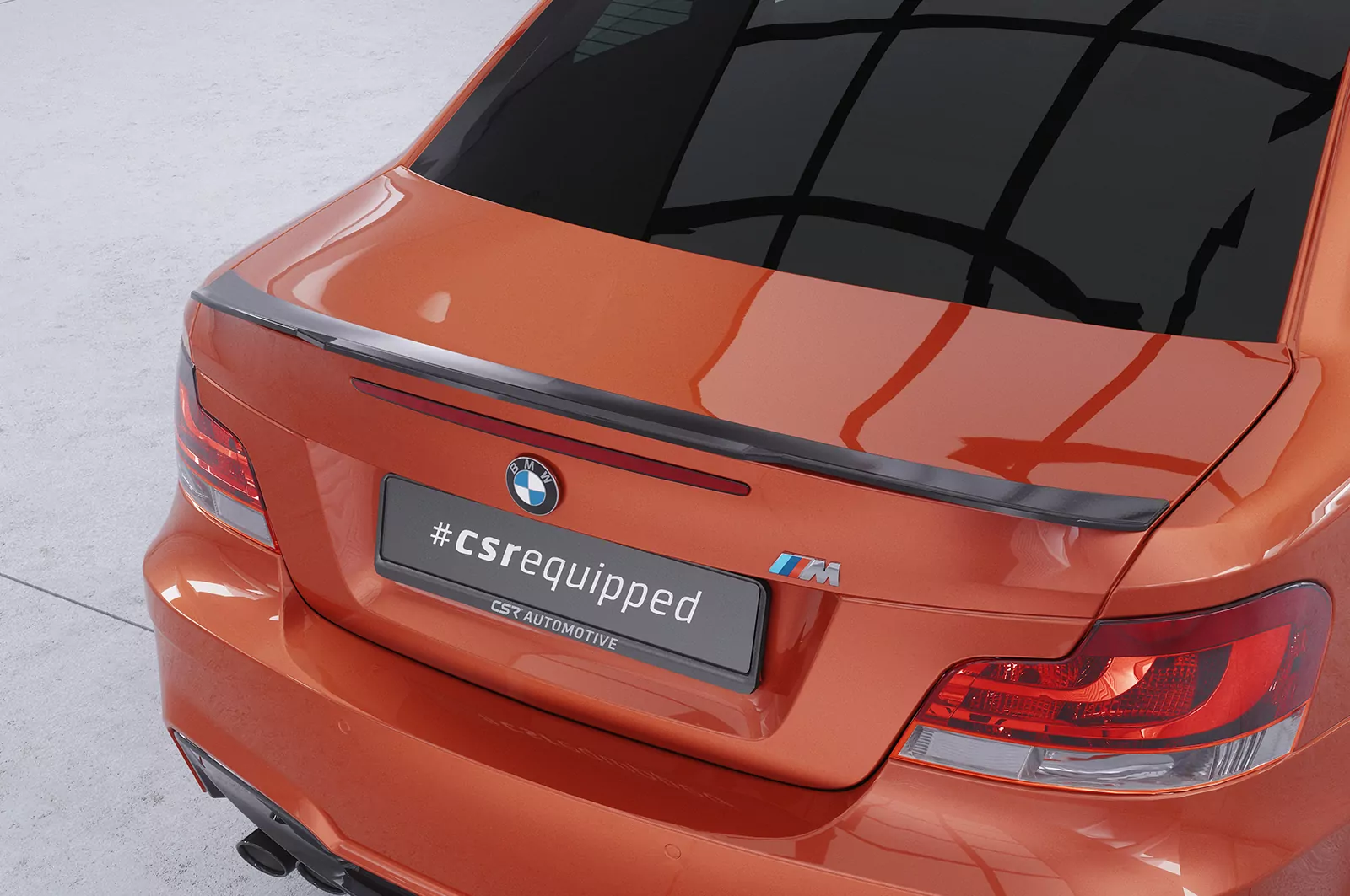 Heckflügel mit ABE für BMW 1er E82 / E88 HF758 Strukturiert (schwarz matt)