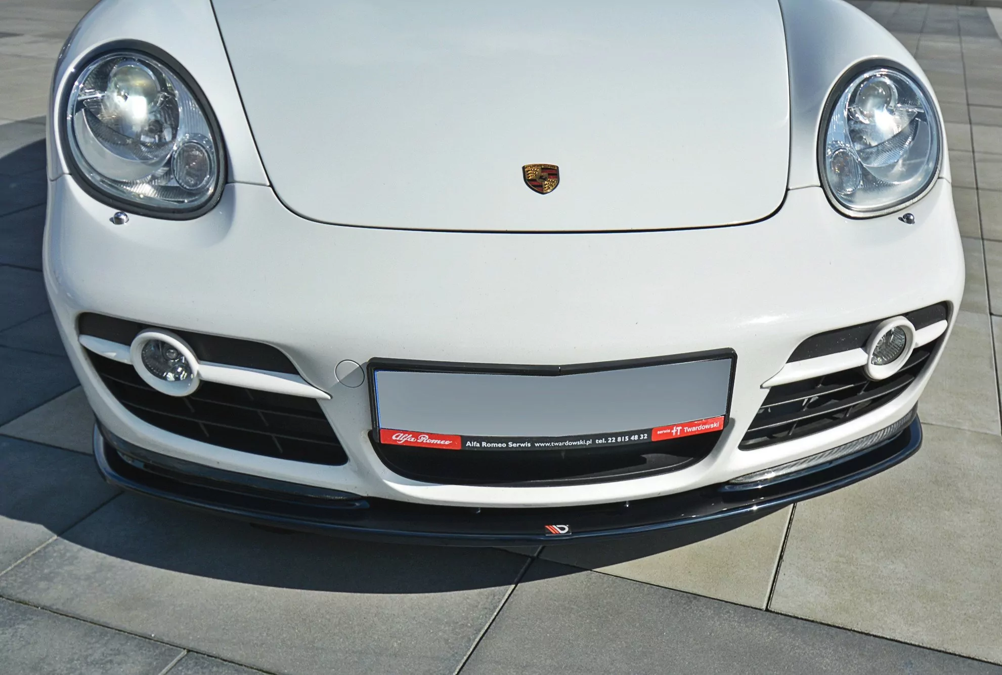 Front Ansatz Passend Für V.2 Passend Für PORSCHE CAYMAN S 987C  Schwarz Hochglanz Schwarz Hochglanz