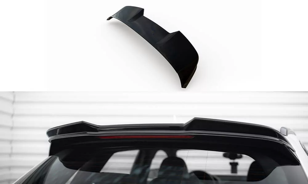 Spoiler CAP Für 3D Audi S3 / A3 S-Line Sportback / Hatchack 8V Schwarz Hochglanz