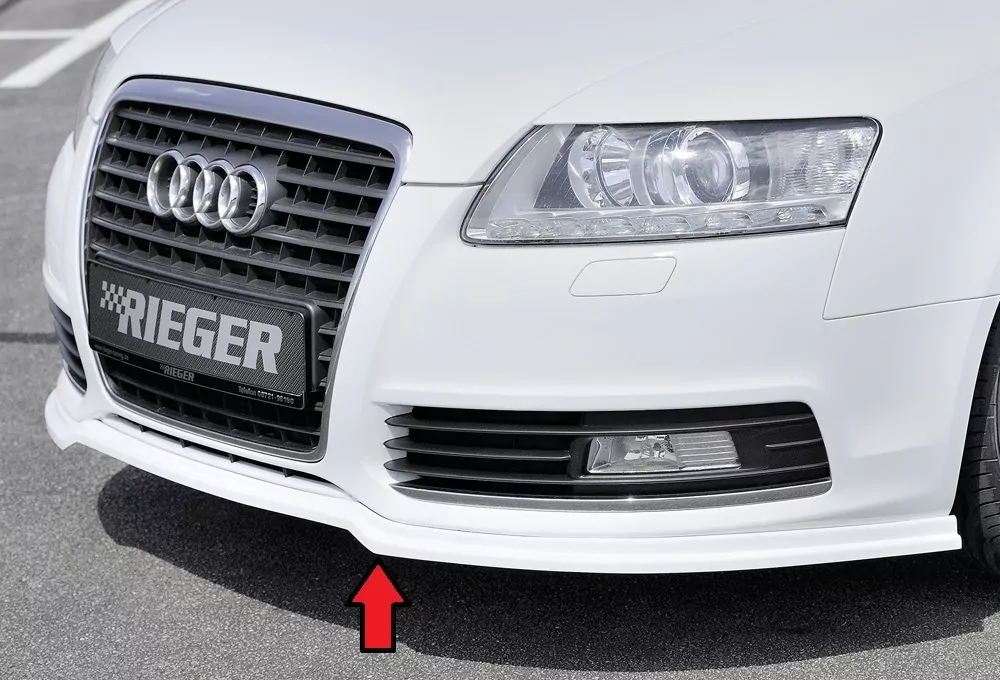 Rieger Spoilerlippe für Audi A6 (4F) - Lim. 10.08-08.11 (ab Facelift) carbon optik