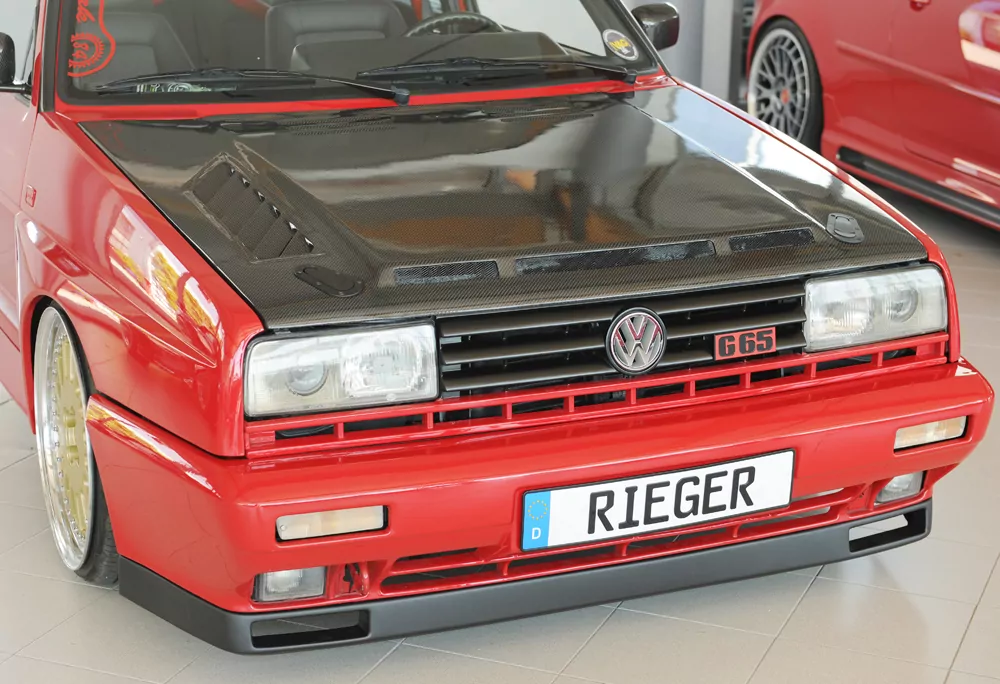 Rieger Spoilerlippe matt schwarz für VW Golf 2  Rallye Golf (19E-299)  89-91