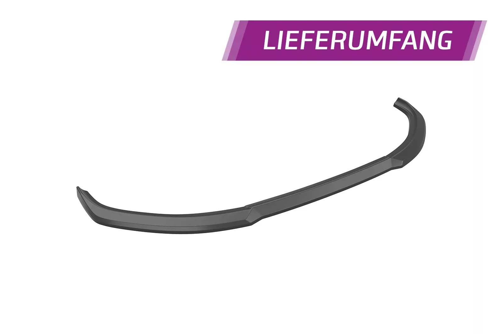 Cup-Spoilerlippe mit ABE für Toyota Yaris (XP21) CSL765 Schwarz Strukturiert