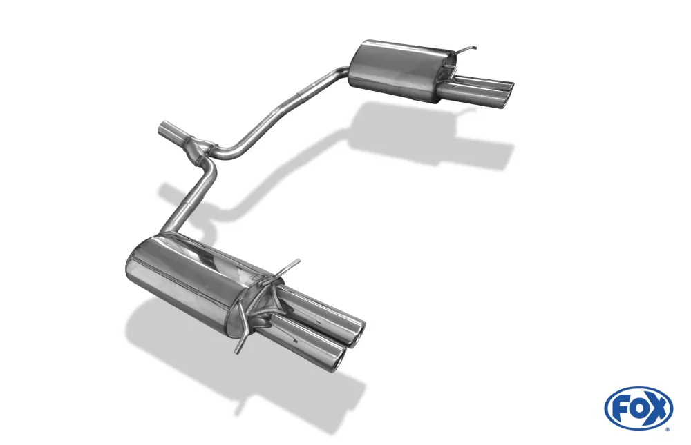 Mercedes C-Klasse 4 Zylinder - W204/S204 AMG-Paket  Endschalldämpfer rechts/links mit Y-Verbindungsstück - 2x70 Typ 16 rechts/links