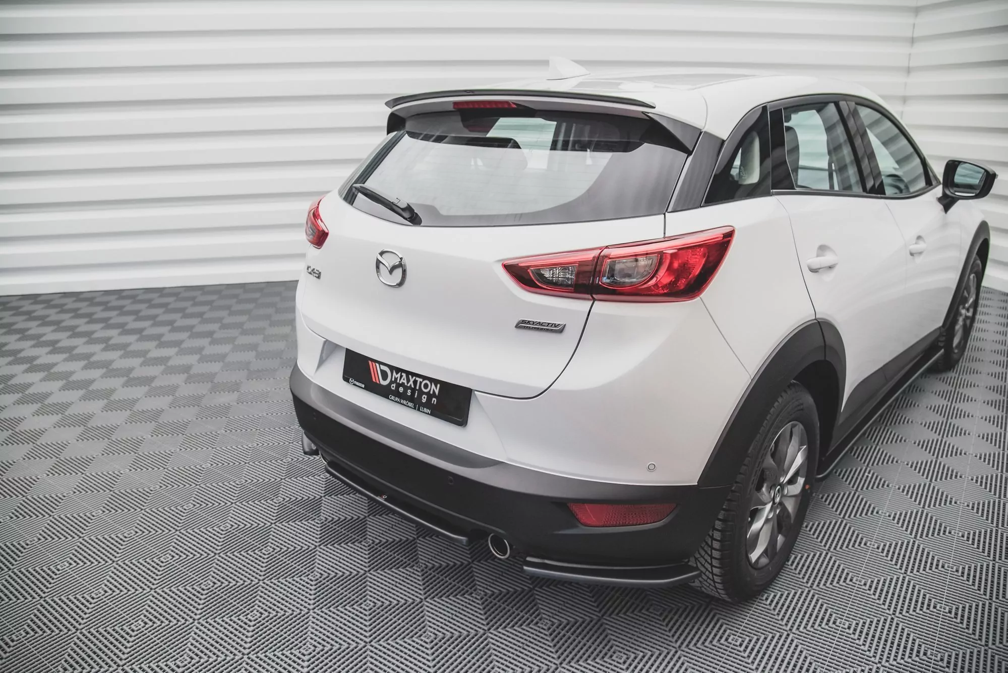 Spoiler CAP Für Mazda CX-3 Schwarz Hochglanz