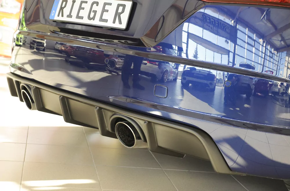 Rieger Heckeinsatz für Audi TT (8J-FV/8S) - Coupé 09.18- (ab Facelift) carbon optik