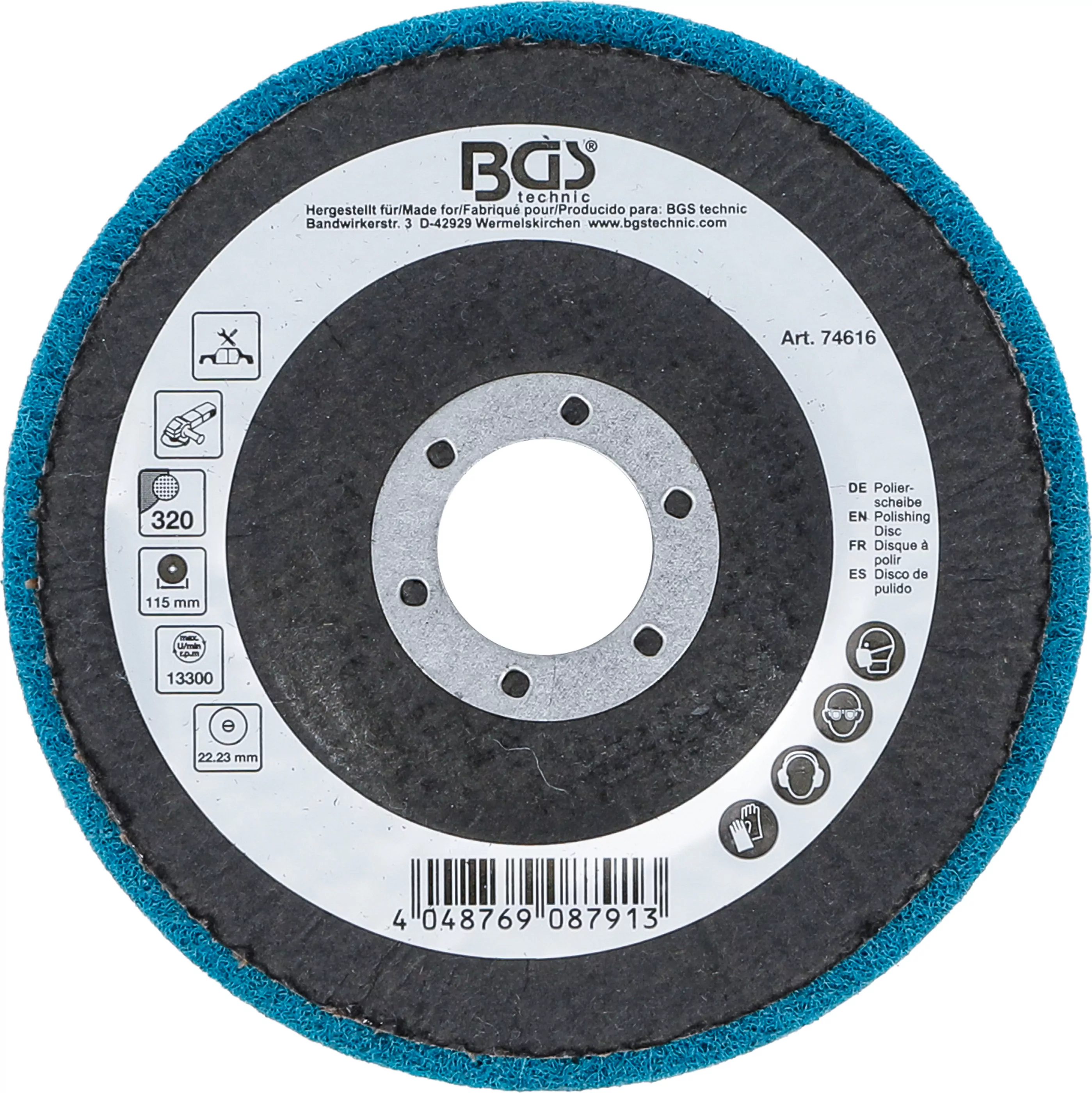 Polierscheibe | Aluminiumoxid | Ø 115 mm | Körnung 320