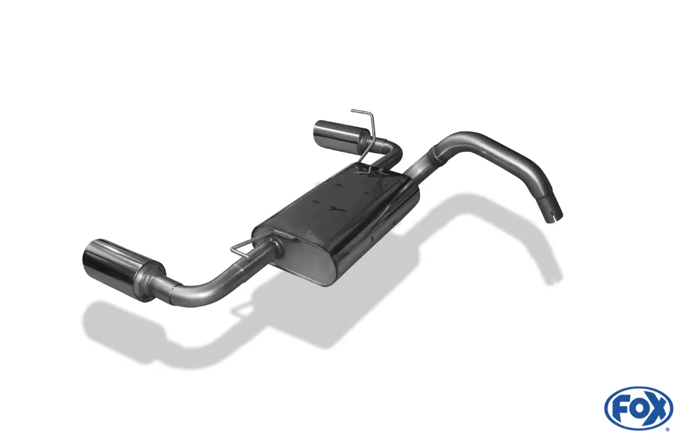 Fiat 500 Abarth  Endschalldämpfer quer Ausgang rechts/links - 1x100 Typ 25 rechts/links