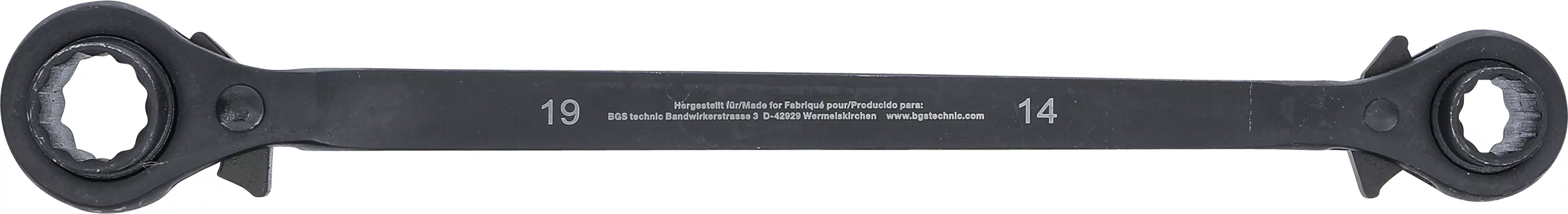 Gerüstbauer-Knarre | 4-in-1 | SW 14 - 17 - 19 - 22 mm