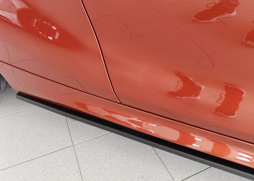 Rieger Seitenschweller rechts ansatz matt schwarz für BMW 1er F21  (1K2) Lim. / 2-tür. 05.2015- (ab Facelift) LCI