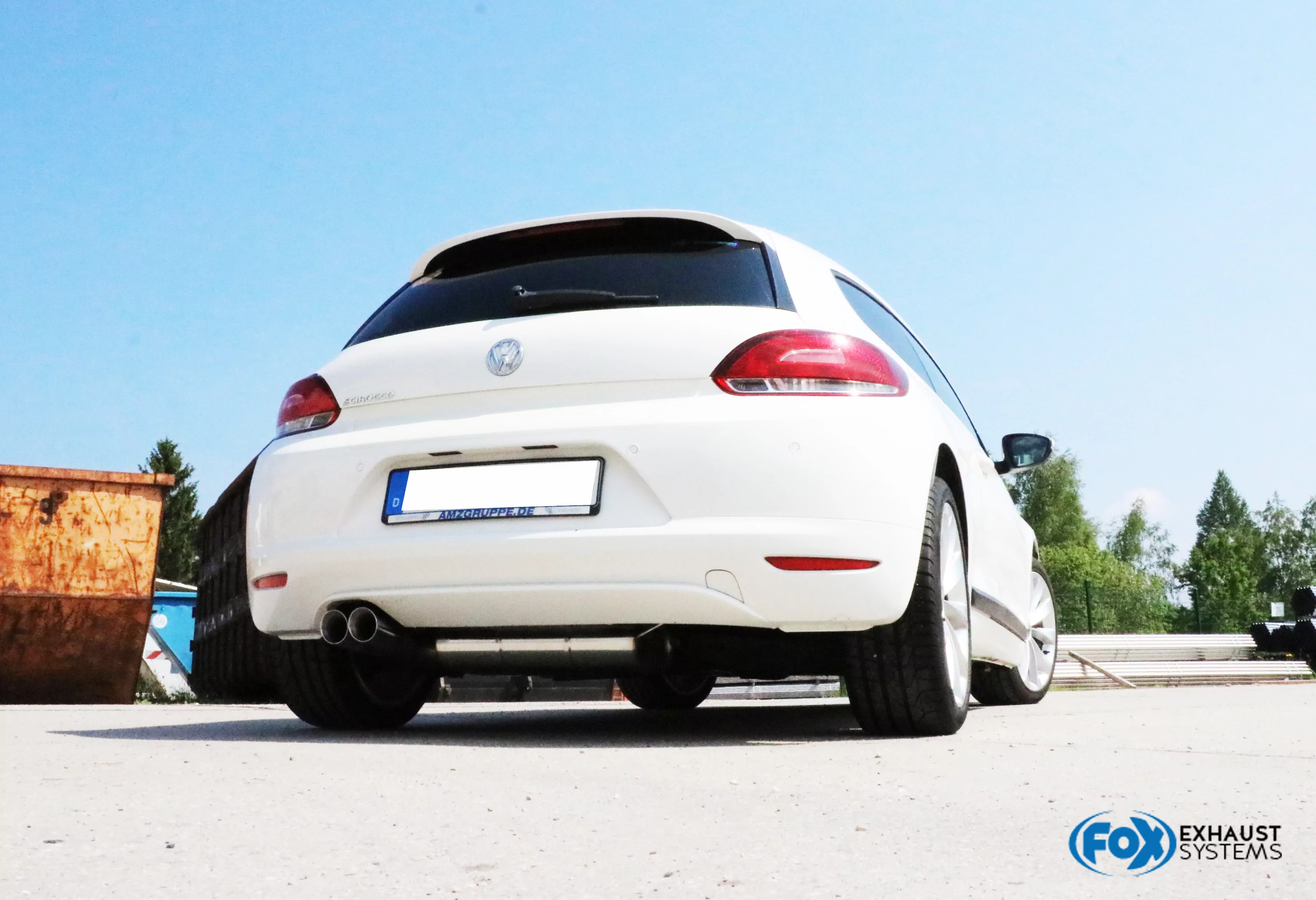 VW Scirocco - 13  Endschalldämpfer - 2x76 Typ 25