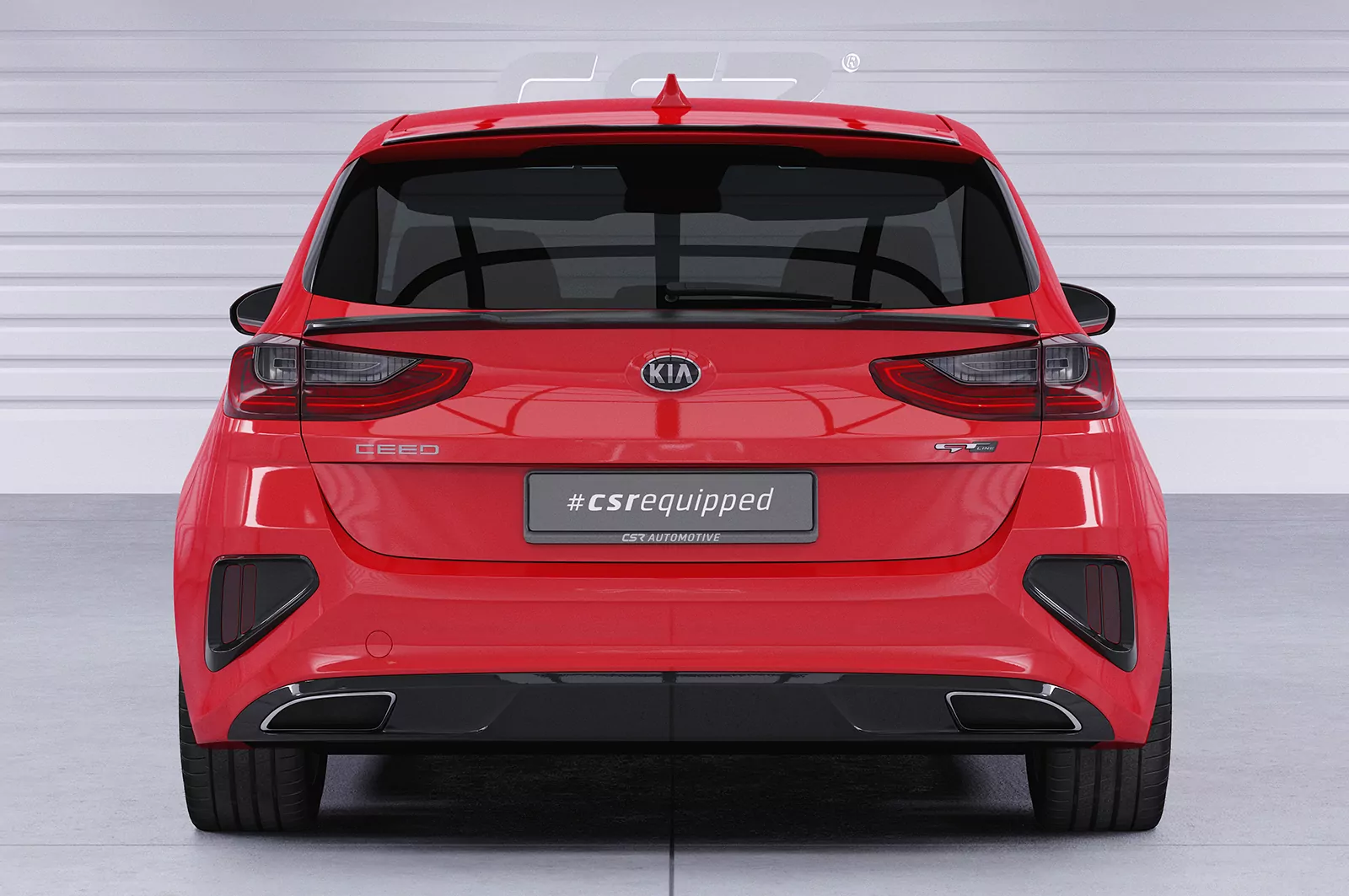 Heckflügel mit ABE für Kia Ceed (CD) HF658 Strukturiert (schwarz matt)