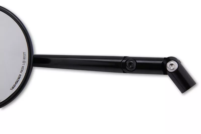 HIGHSIDER pro 16-L Spiegelverlängerung Schwarz glänzend