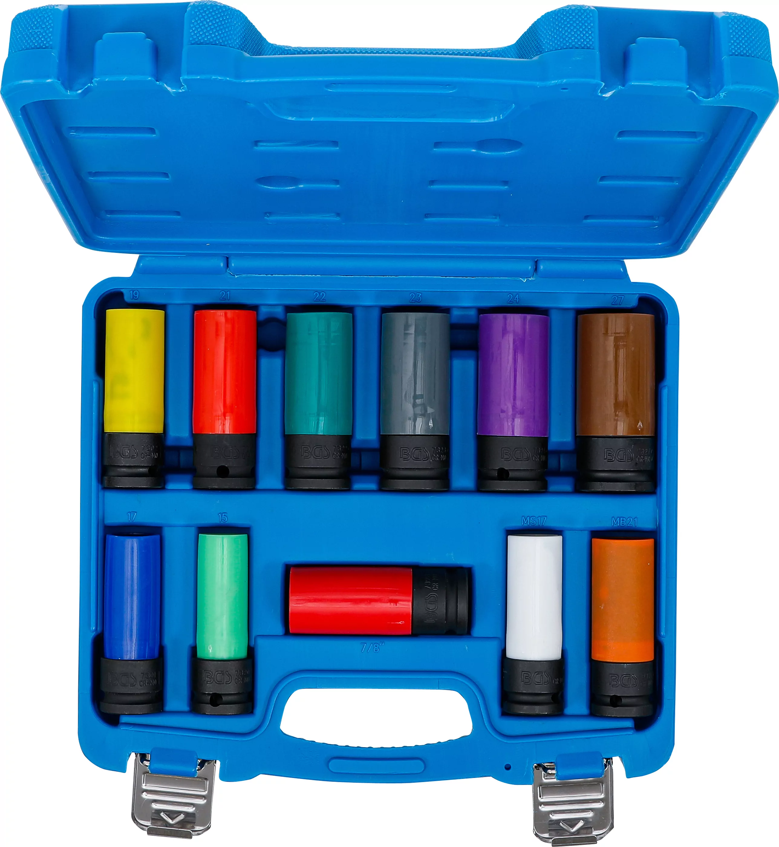 Kraft-Schoneinsatz-Satz | Antrieb Innenvierkant 12,5 mm (1/2") | SW 15 - 27 mm und Spezial-Radschrauben | 11-tlg.