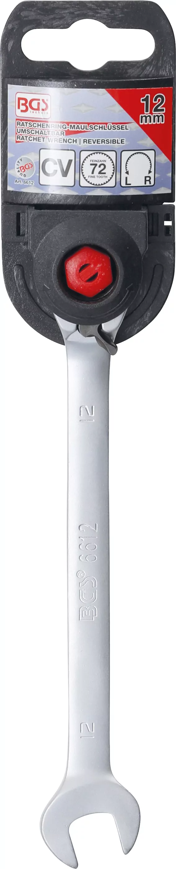 Ratschenring-Maulschlüssel | umschaltbar | SW 12 mm