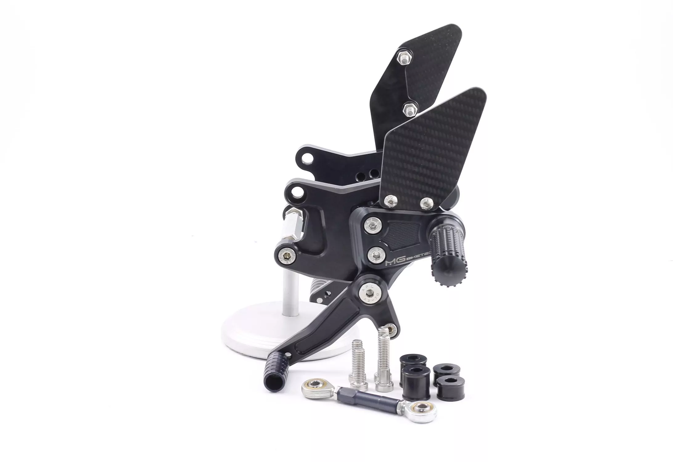 MG Biketec Sportfussrastenanlage / Rastenanlage / Fußrastenanlage mit ABE, gültig in D - A - CH für KTM 1190 RC8 ab 2008