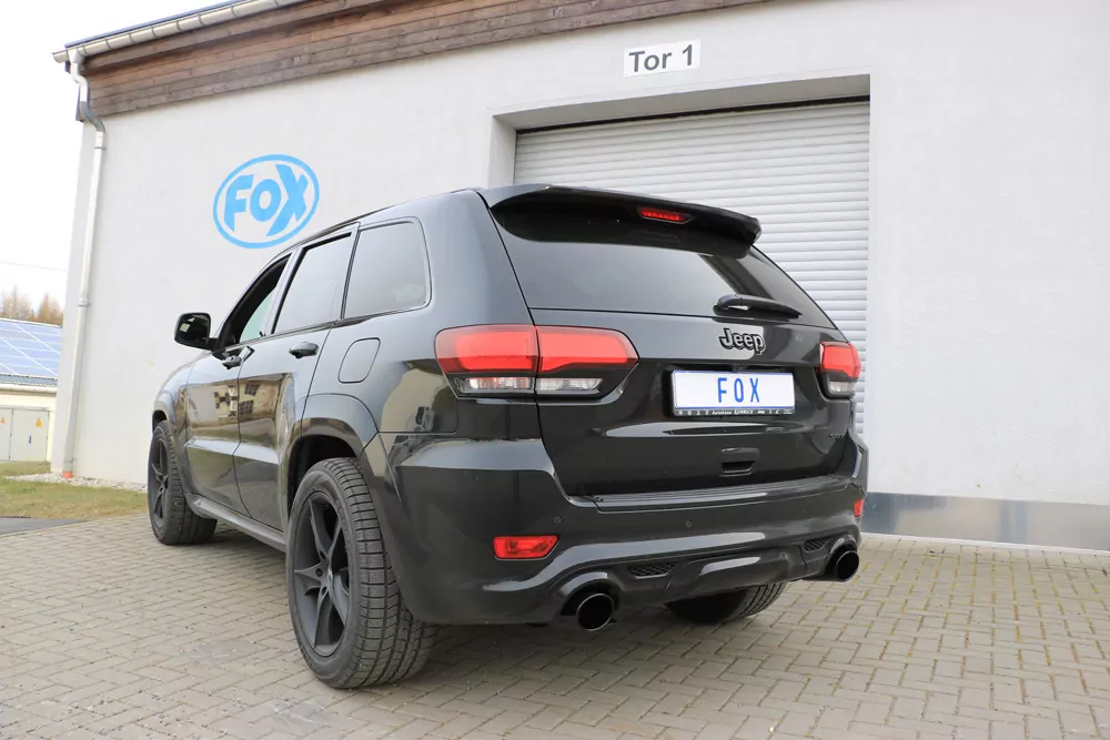 Jeep Grand Cherokee WK II - 6,4l SRT8 ab 2014  Endschalldämpfer rechts/links - 129x106 Typ 32 rechts/links SCHWARZ glänzend emalliert